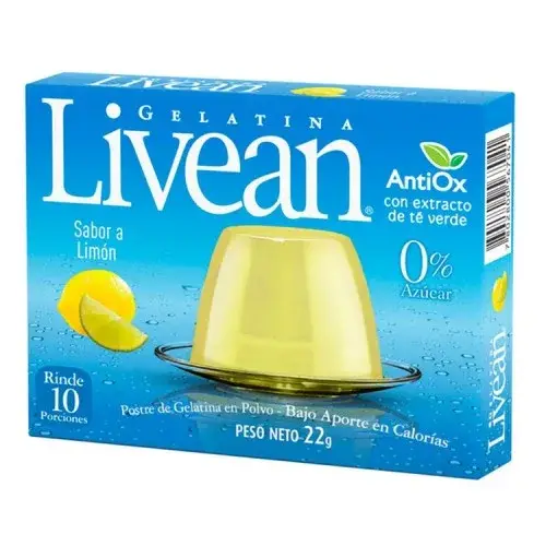 GELATINA LIVEAN LIMON 20 GR