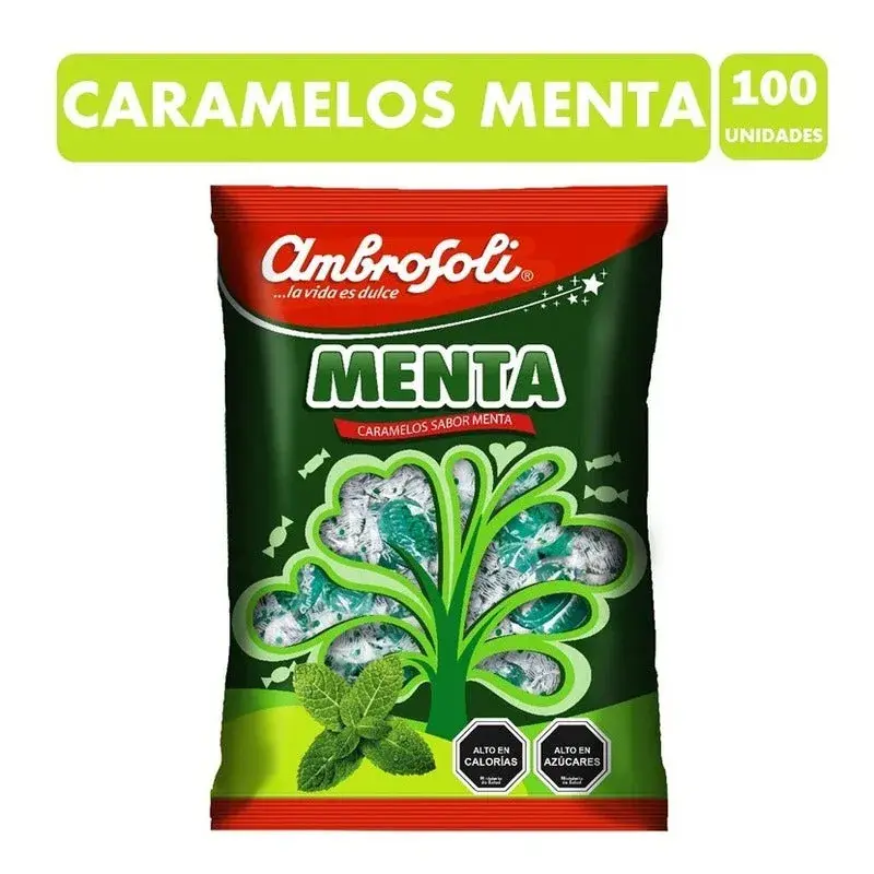 CARAMELO AMBROSOLI MENTA 430 GR