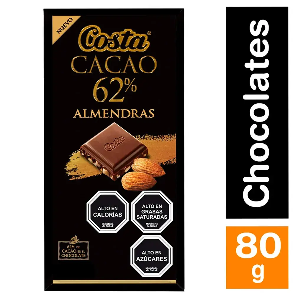 CHOCOLATE COSTA CACAO 80 GR