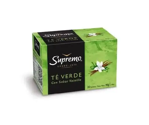 TE SUP VERDE VAINILLA 20 BOL