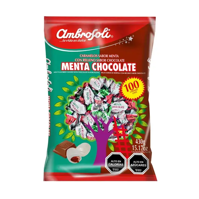 CARAMELO AMBROSOLI MENTA/CHOC 430 GR