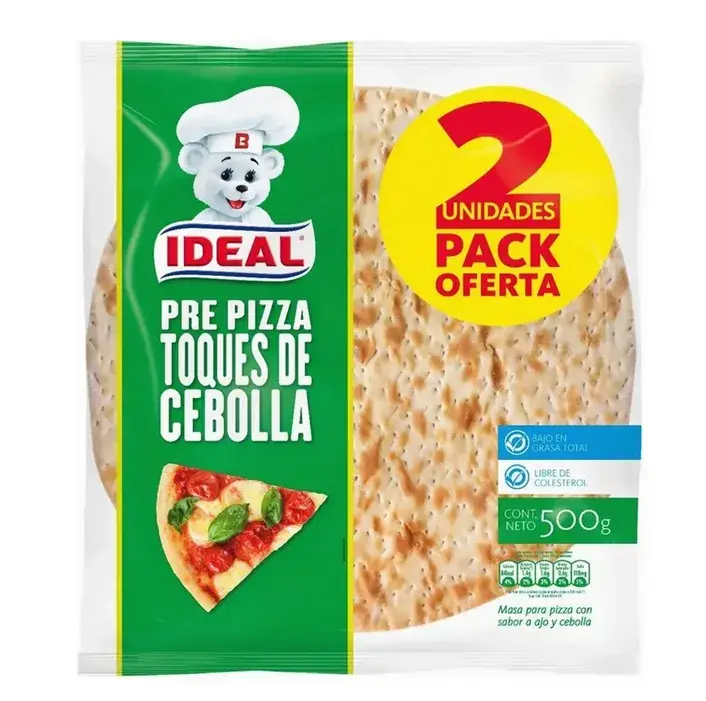 PRE PIZZA TOQUE CEBOLLA IDEAL 2 UN