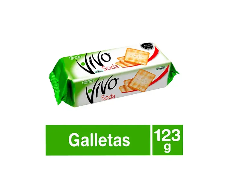 GALLETA VIVO SODA 123 GR