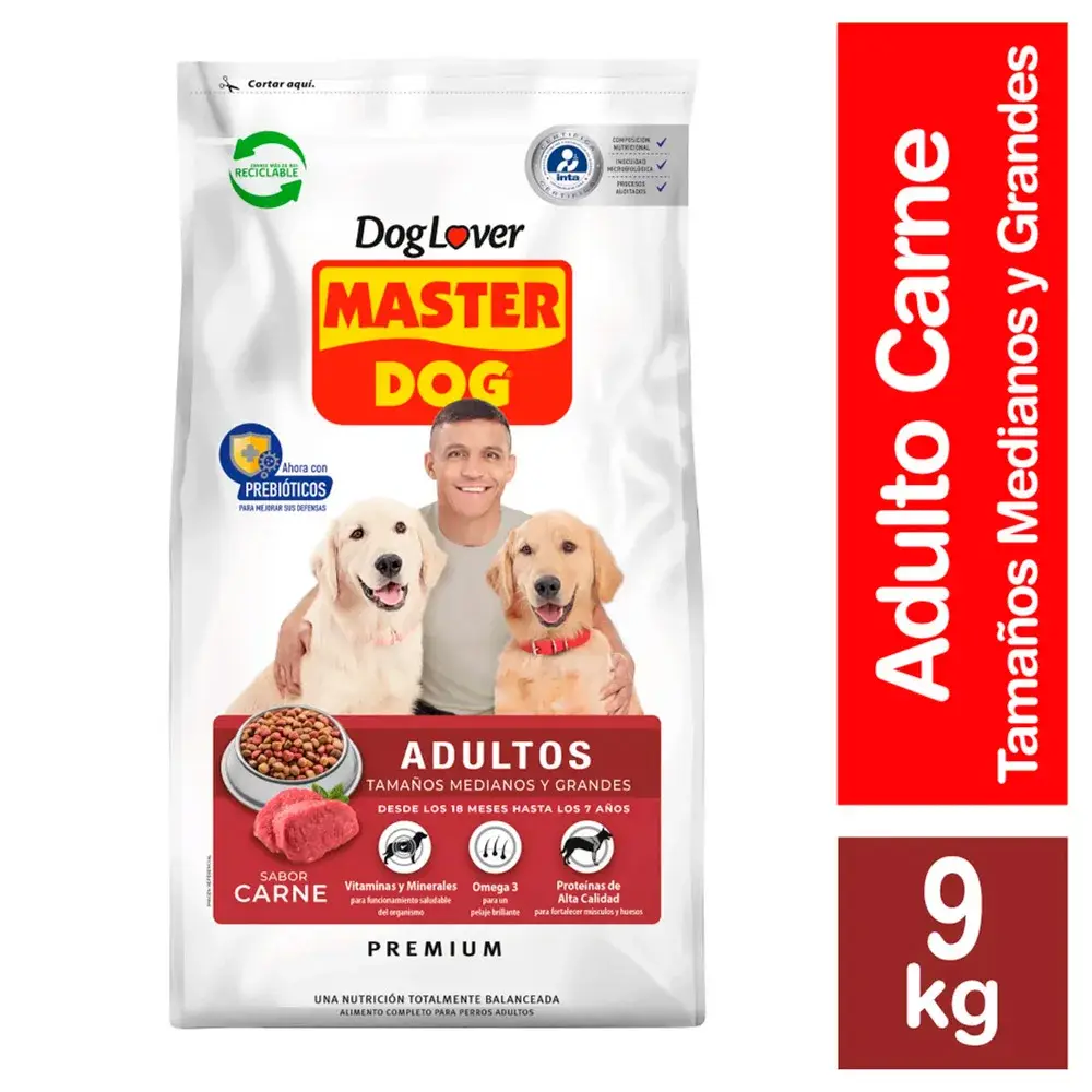 ALIMENTO MASTER DOG C/AR/VEG 9 KL