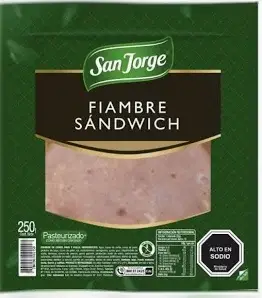 FIAMBRE JAMON SANDWICH SAN JORGE