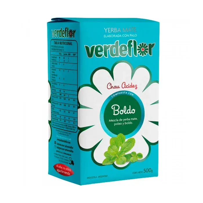 YERBA MATE VERDEFLOR C/BOLDO 500 GRS