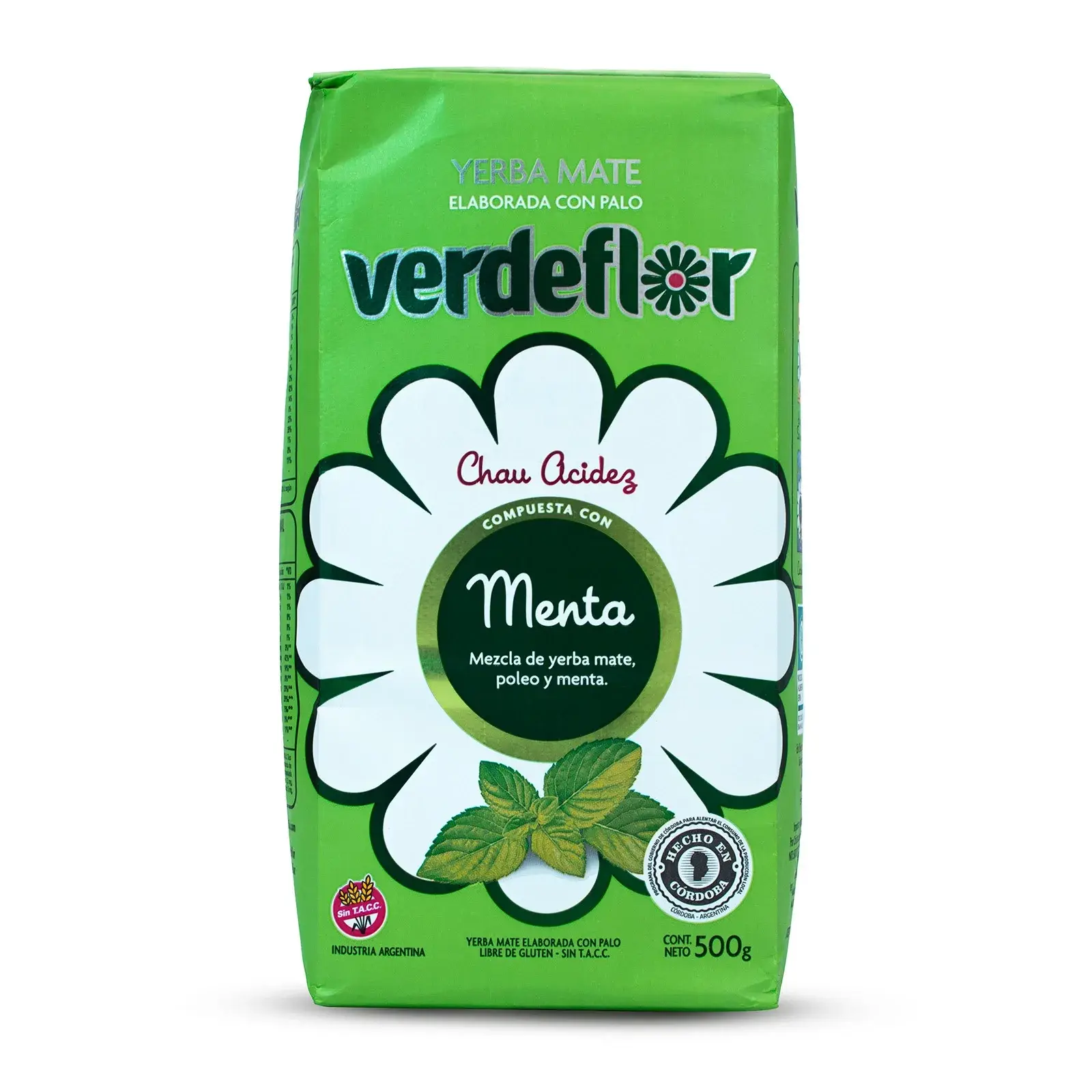 YERBA MATE VERDEFLOR C/MENTA 500 GRS