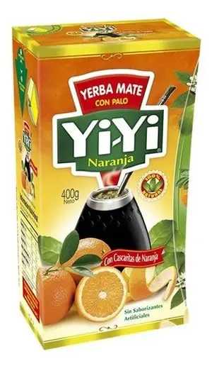 YERBA MATE YIYI NARANJA 400 GRS