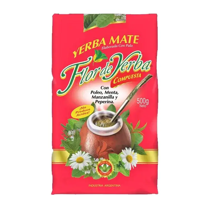 YERBA MATE FLOR DE YERBA ROJA 500 GRS.