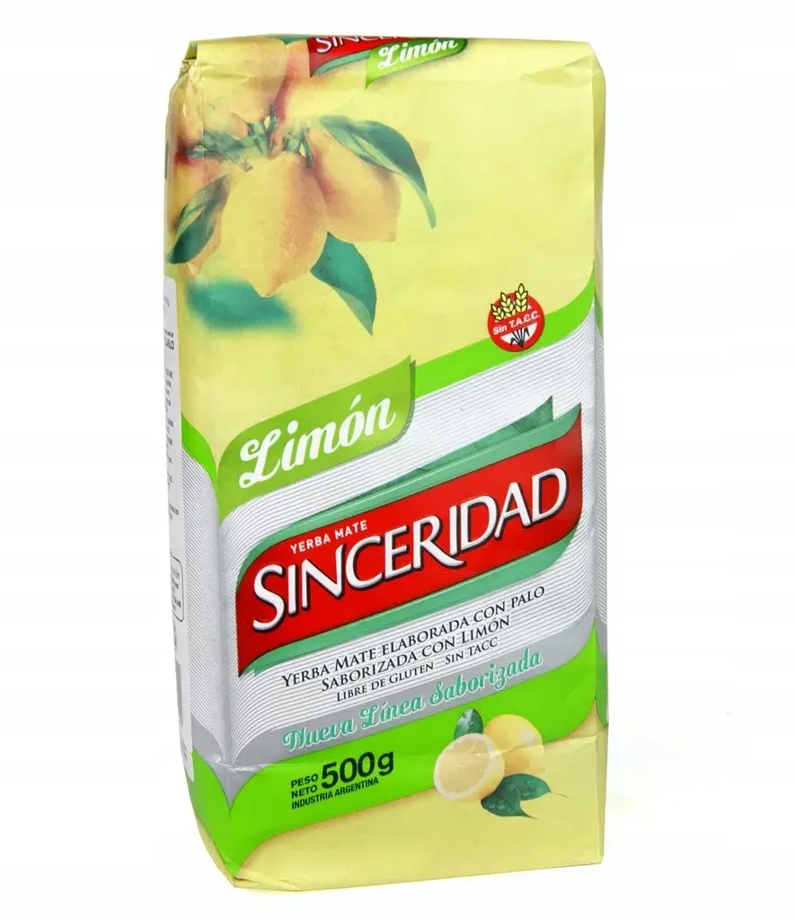 YERBA MATE SINCERIDAD LIM 500 GR