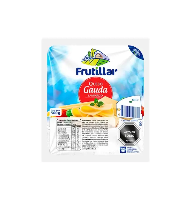 QUESO GAUDA FRUTILLAR LAMINADO