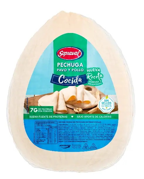 PECHUGA SOPRAVAL PAVO/POLLO COCIDA