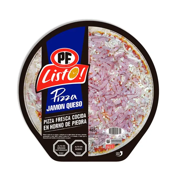 PIZZA PF J/QUESO 465GR LIST