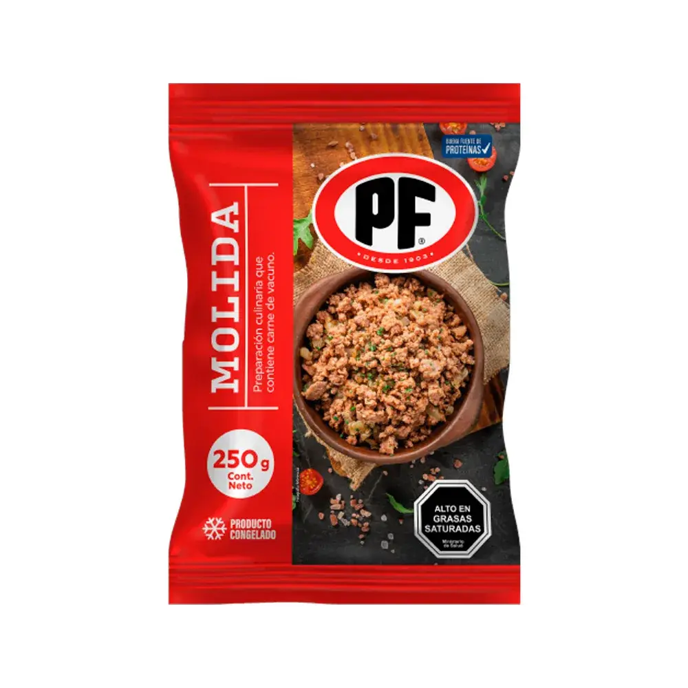 CARNE MOLIDA FLOWPACK PF 250 GR.