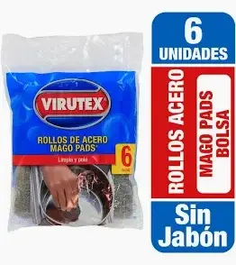 MAGO PADS S/JABON VIRUTEX 6 UN