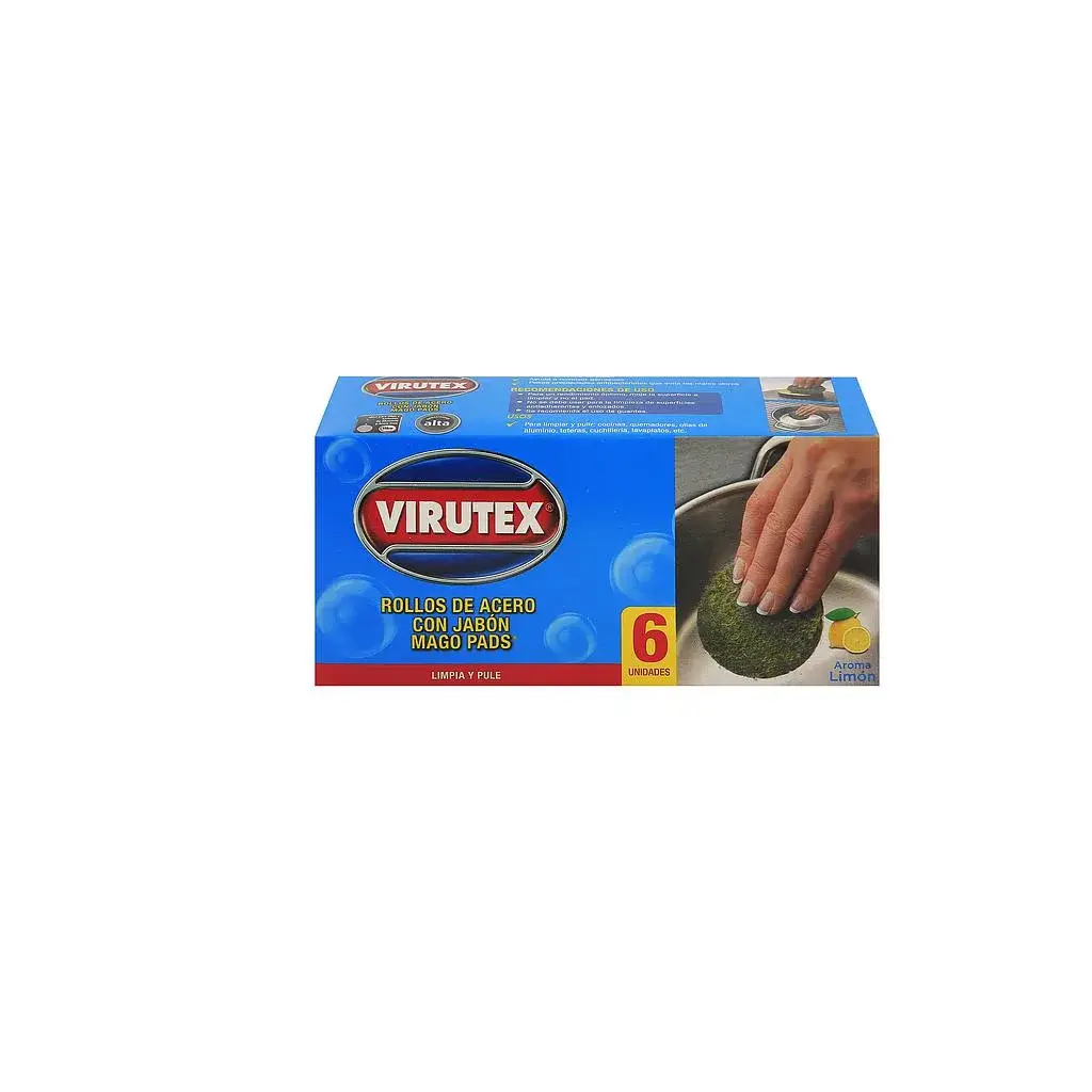 MAGO PADS C/JABON VIRUTEX 6 UN