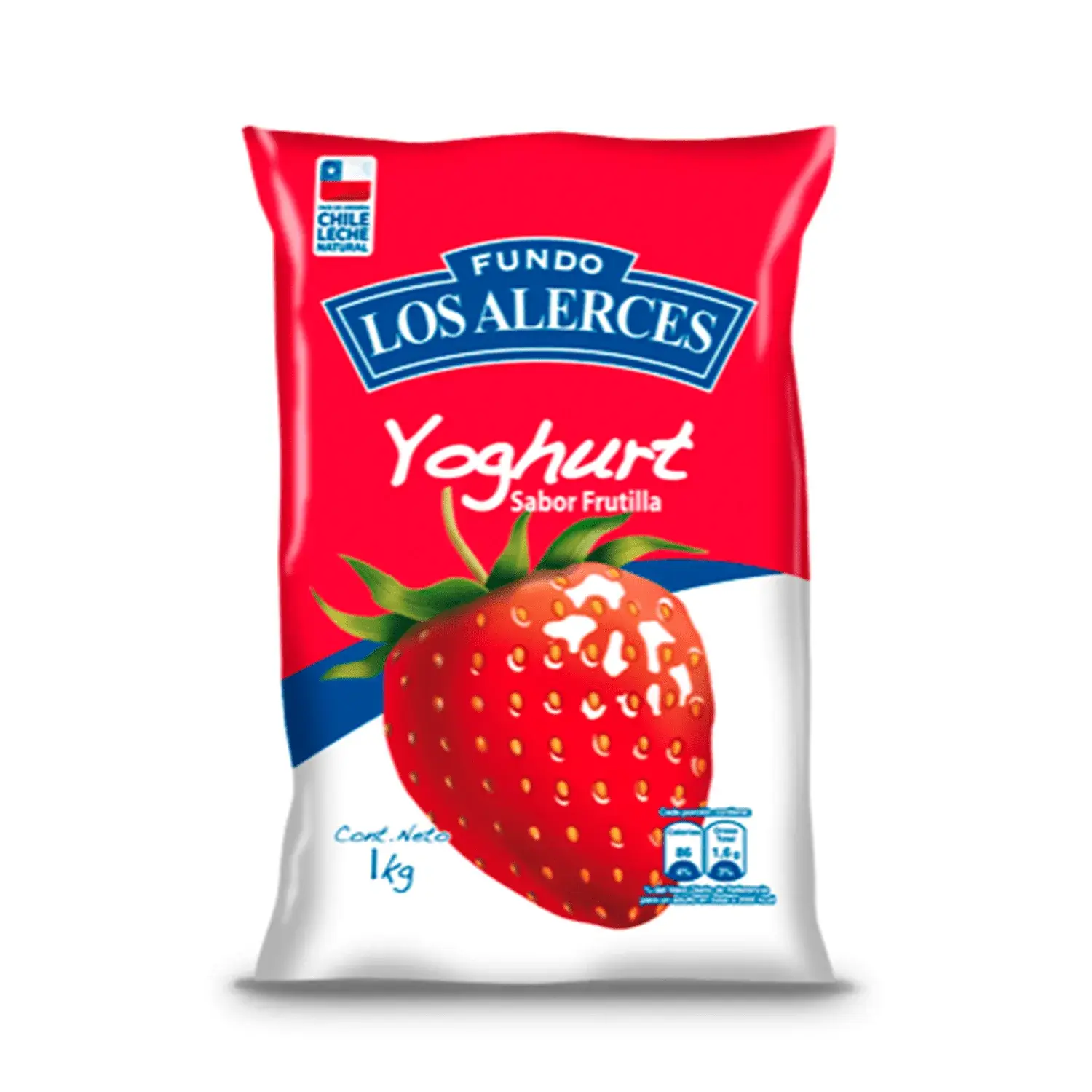 YOGHURT LOS ALERCES FRUTILLA 1 KG
