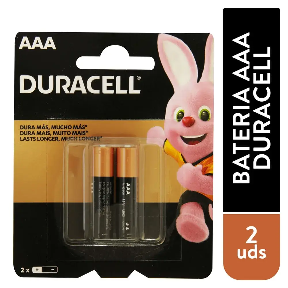 PILA DURACELL AAA 2 UN